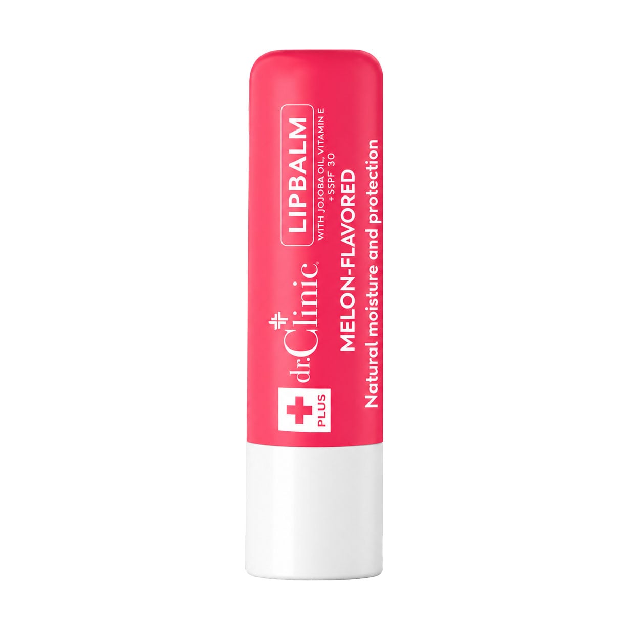 Бальзам для губ Dr.Clinic Moisturizer Lip Protector Lipbalm, SPF 30, Melon з олією жожоба та вітаміном Е, 4 г